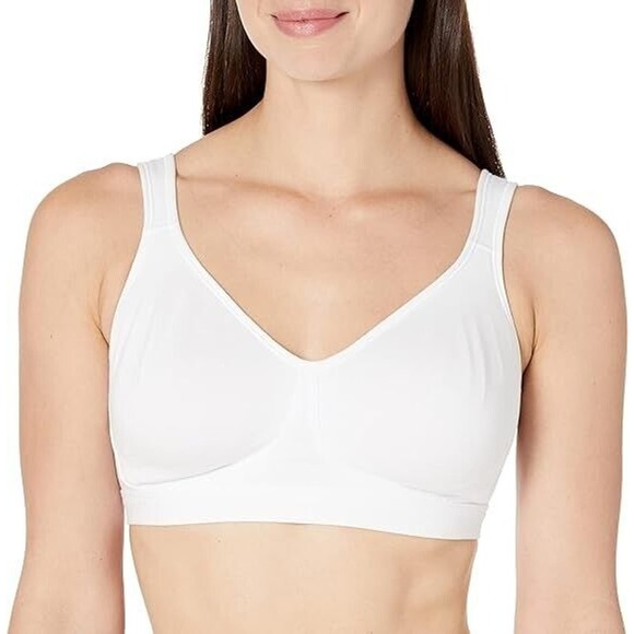 Playtex 18 Hour White Ultimate Lift and Support Wire Free T-Shirt Bra Size 36B - Picture 1 of 6
